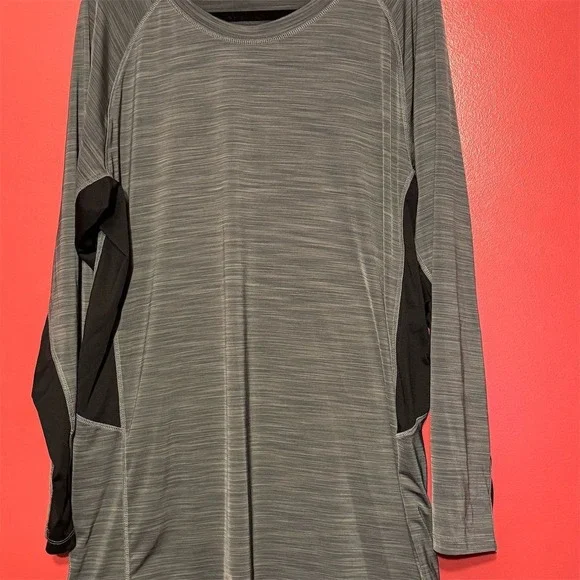 Hang Ten Men's Gray Long Sleeve Shirt XXL UV Protection Zipper Pocket - Picture 1 of 5